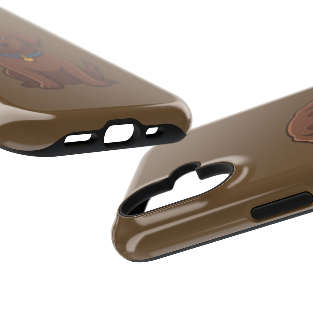 Chocolate Labrador Phone Case — Cute Dog Impact‑Resistant iPhone Cover