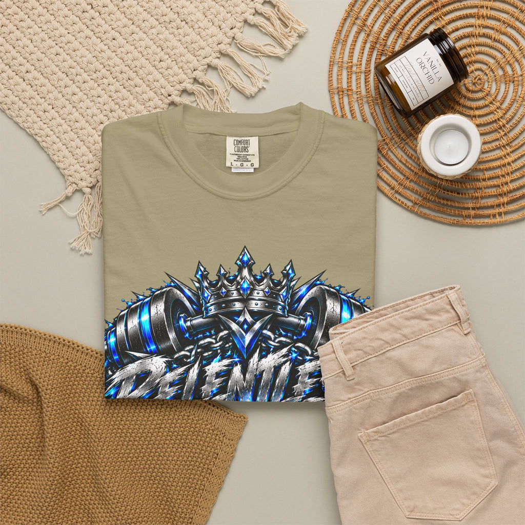 T-Shirt — Metallic Crown Graffiti Heart Graphic Tee