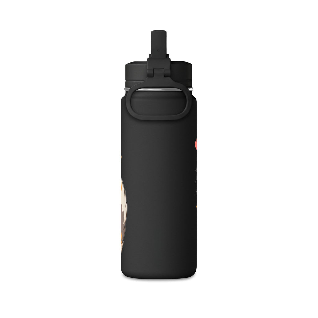 Cute Calico Cat Water Bottle, 20oz