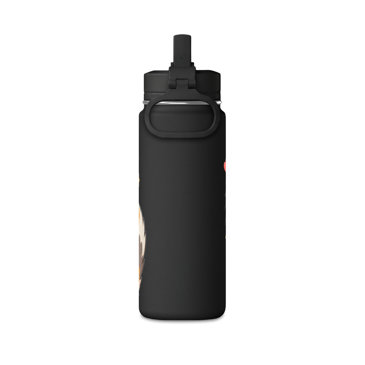 Cute Calico Cat Water Bottle, 20oz
