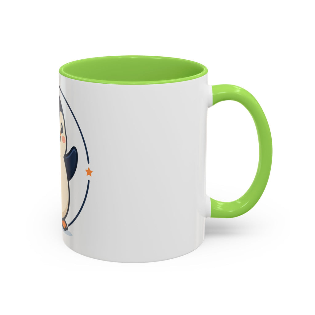 Cute Waving Penguin Mug | 11oz or 15oz Colorful Ceramic