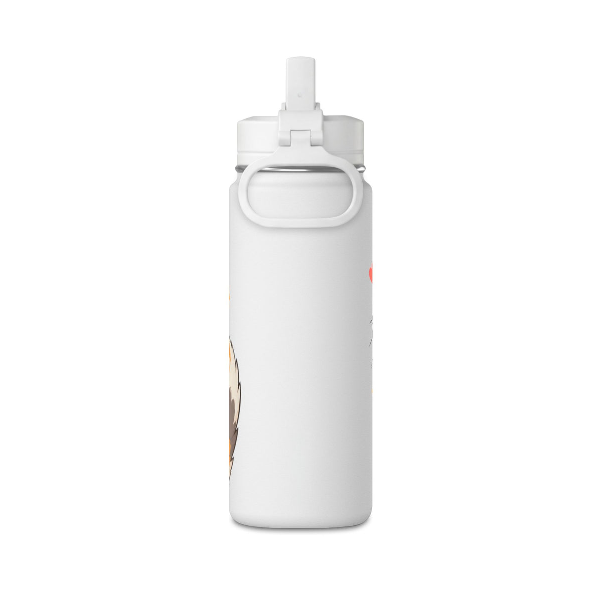 Cute Calico Cat Water Bottle, 20oz