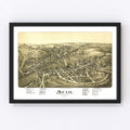 Vintage Map of Scio, Ohio 1899