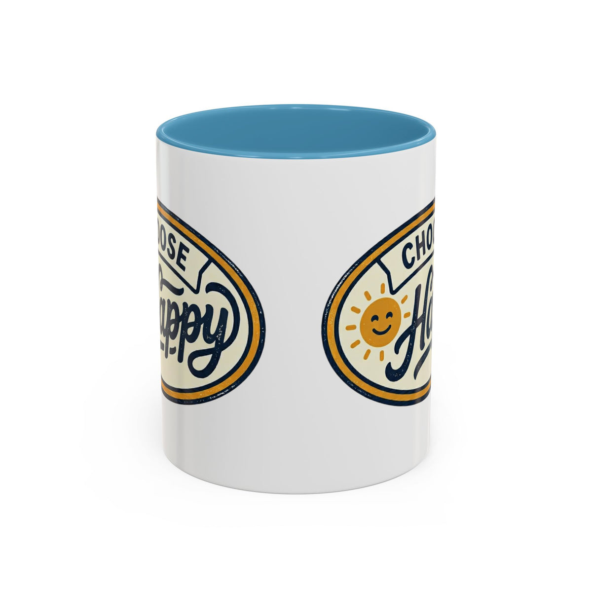 Choose Happy Coffee Mug — Inspirational Ceramic Accent Mug (11/15oz)