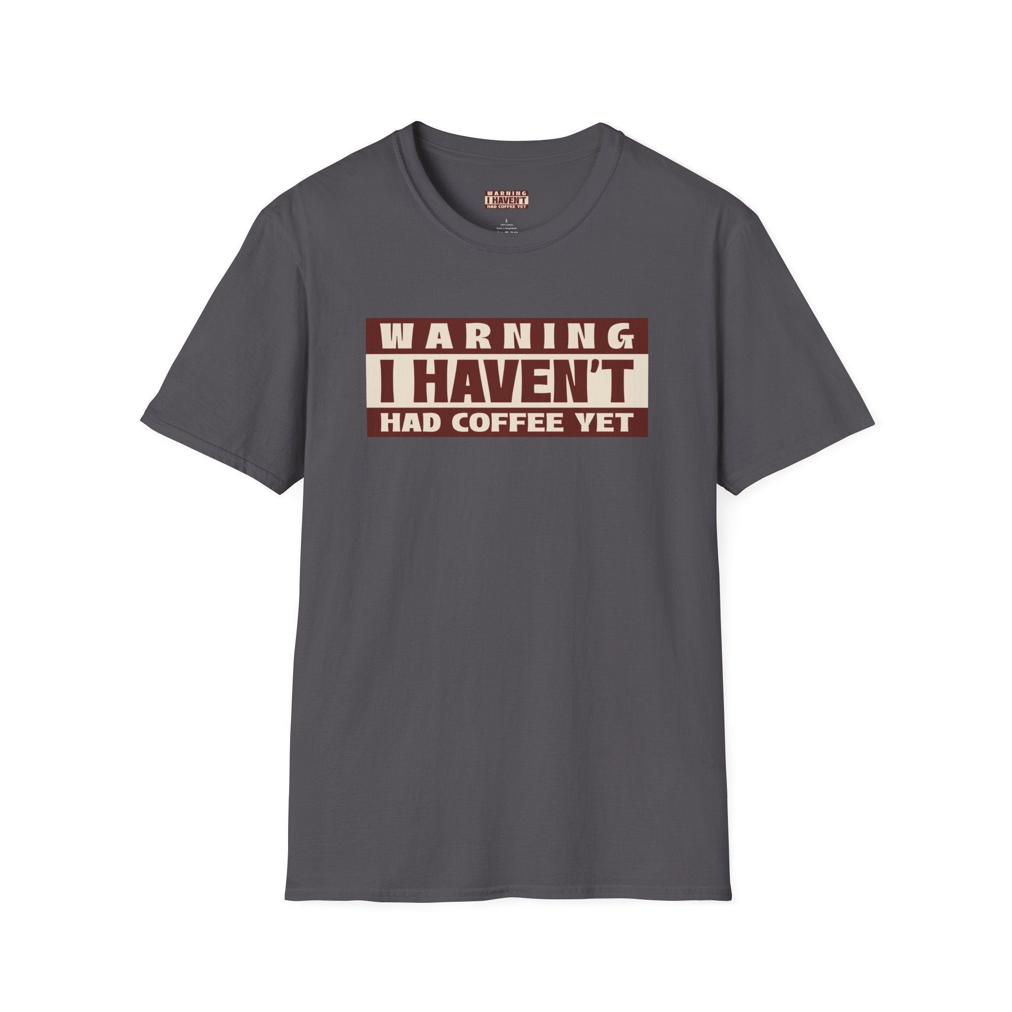 Funny Coffee Warning T-Shirt, Gift for Coffee Lovers, Casual Wear