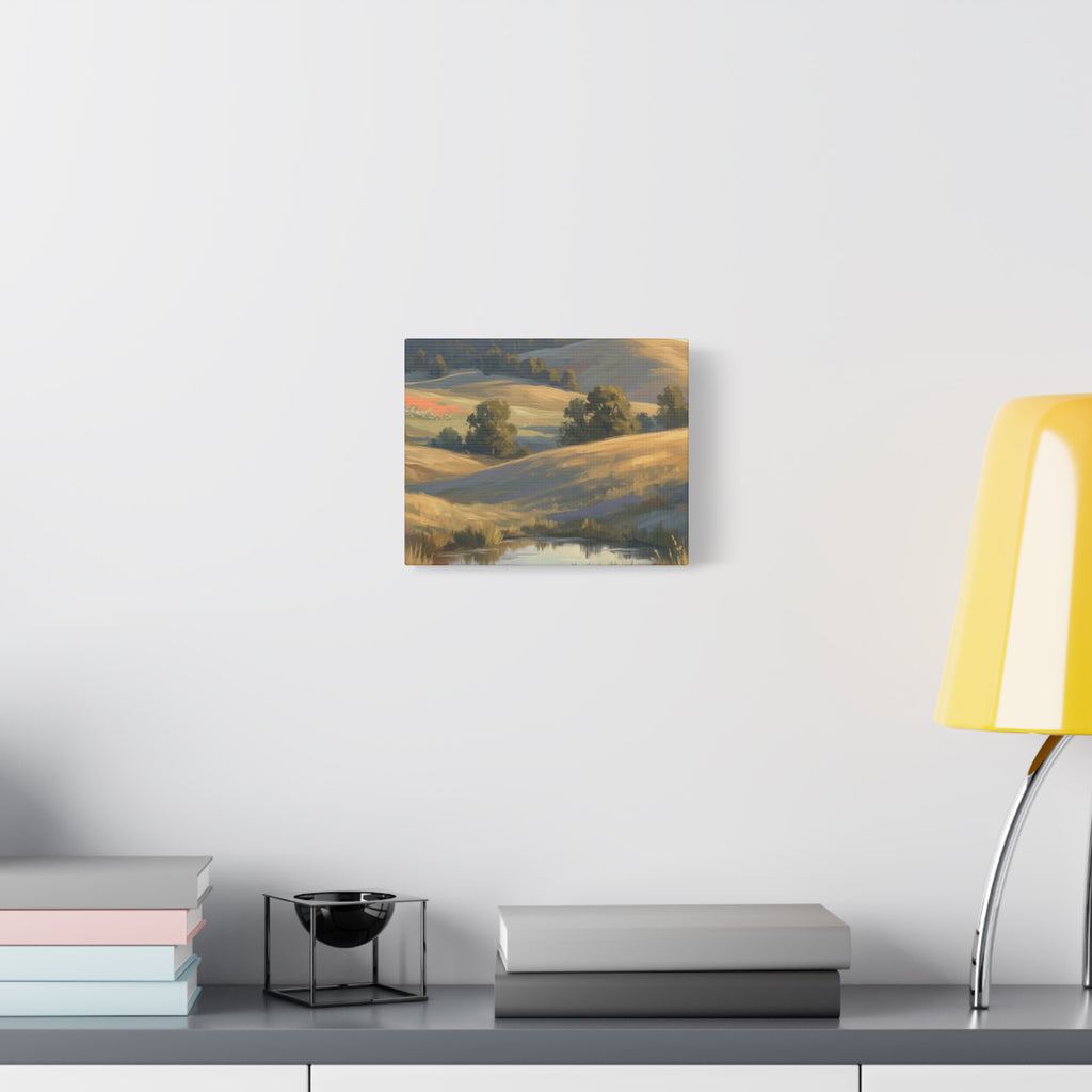 Coastal Cliff Canvas Wall Art — Lone Pine Seascape Matte Stretched Print