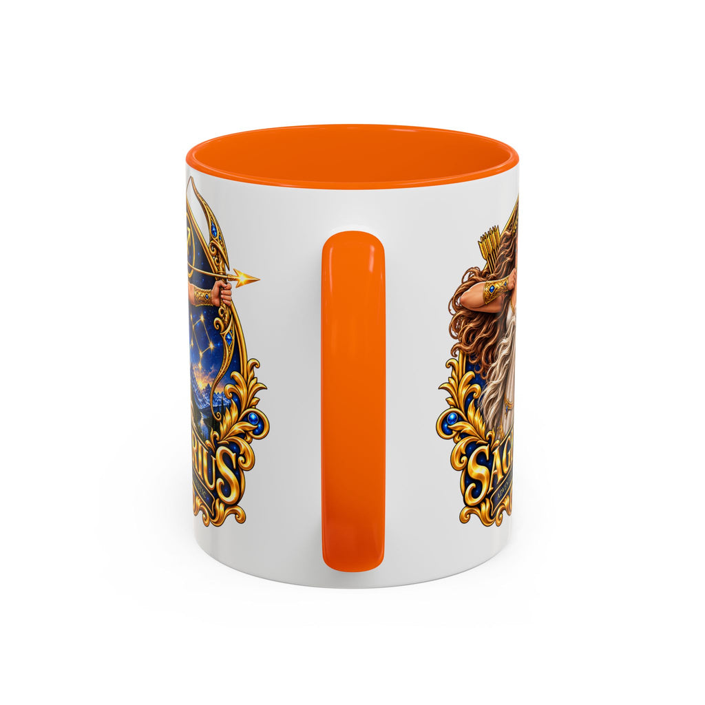 Sagittarius Accent Coffee Mug — Zodiac Archer Design (11/15oz)
