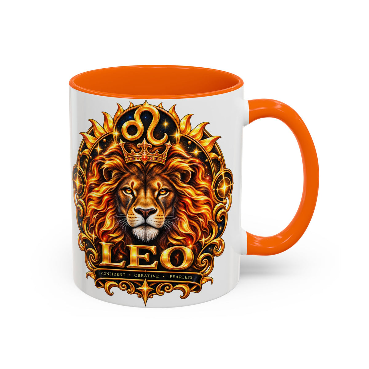 Leo Zodiac Lion Coffee Mug — Astrological Birthday Gift (11/15oz)