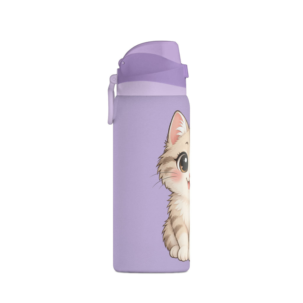 32oz Insulated Water Bottle – Cute Kitten Design