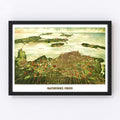 Vintage Map of Sandusky, Ohio 1898