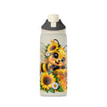 Bee and Sunflower Insulated Water Bottle