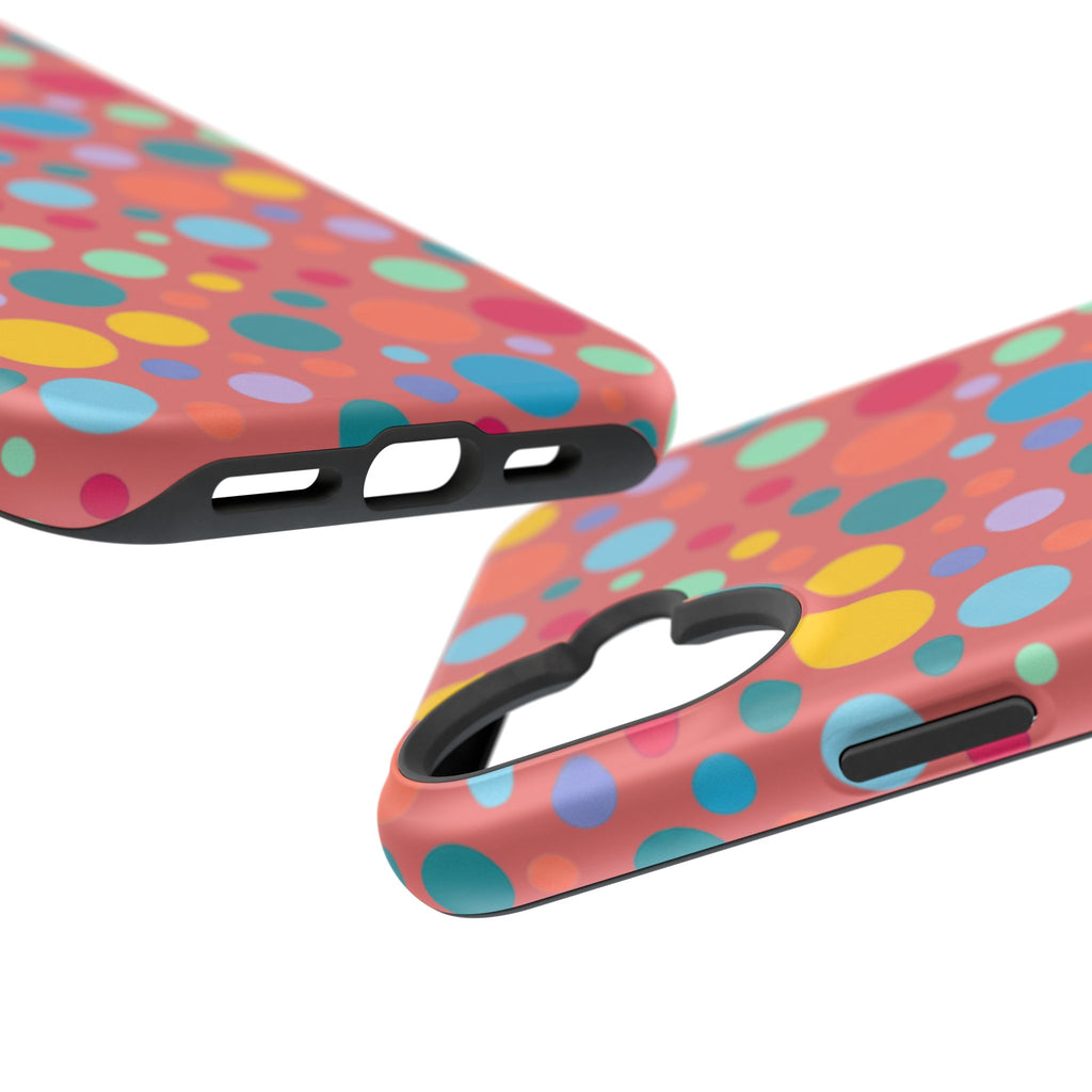 Colorful Polka Dot Magnetic Phone Case — Impact-Resistant, Vibrant Retro Dots