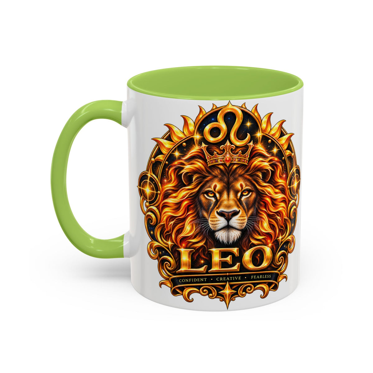 Leo Zodiac Lion Coffee Mug — Astrological Birthday Gift (11/15oz)