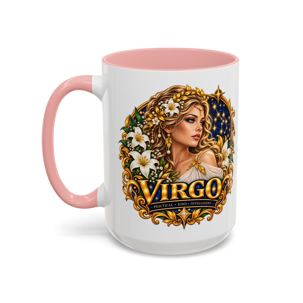 Virgo Zodiac Coffee Mug — Astrology Gift Mug (11/15oz)