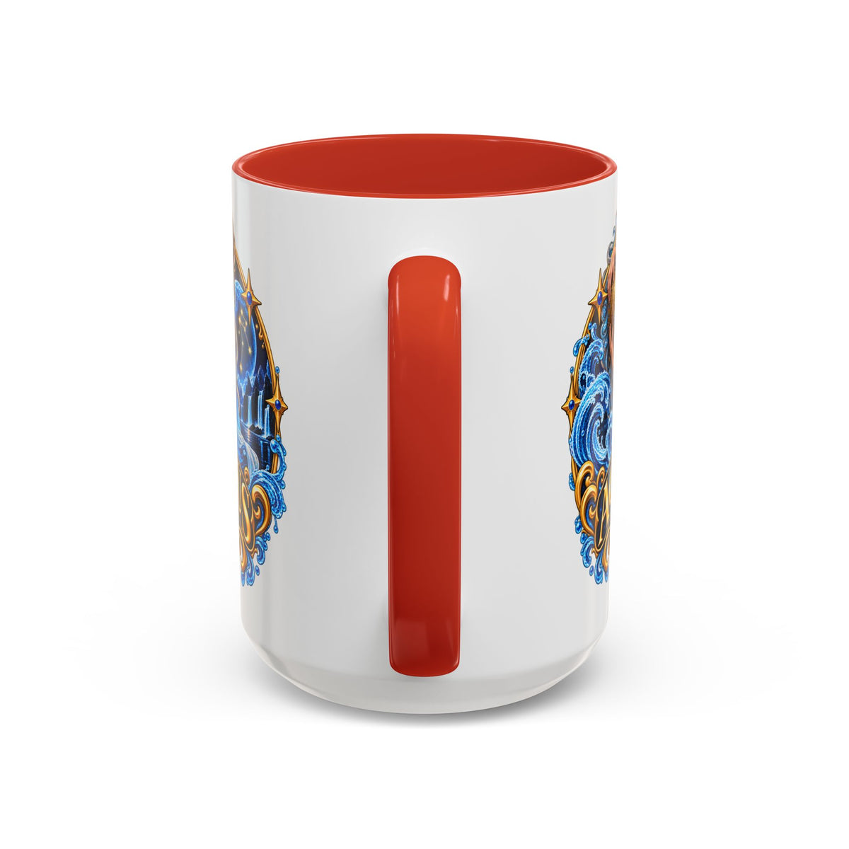 Aquarius Zodiac Coffee Mug — Illustrated Water Bearer Astrology Gift (11/15oz)