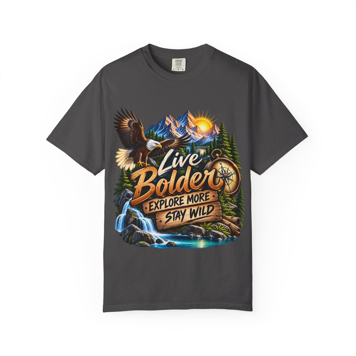Adventure T-Shirt — "Live Bolder: Explore More, Stay Wild" Graphic Tee