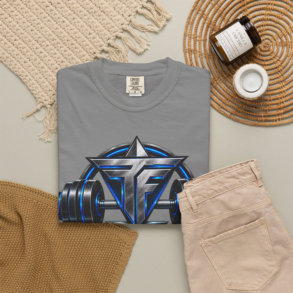 Fitness Lifestyle T-Shirt — Barbell Logo Gym Tee