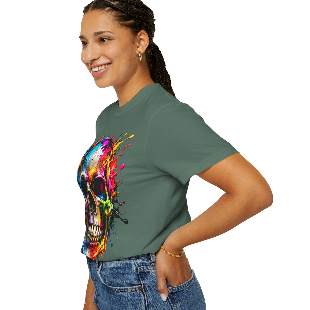 Color Splash Skull T-Shirt
