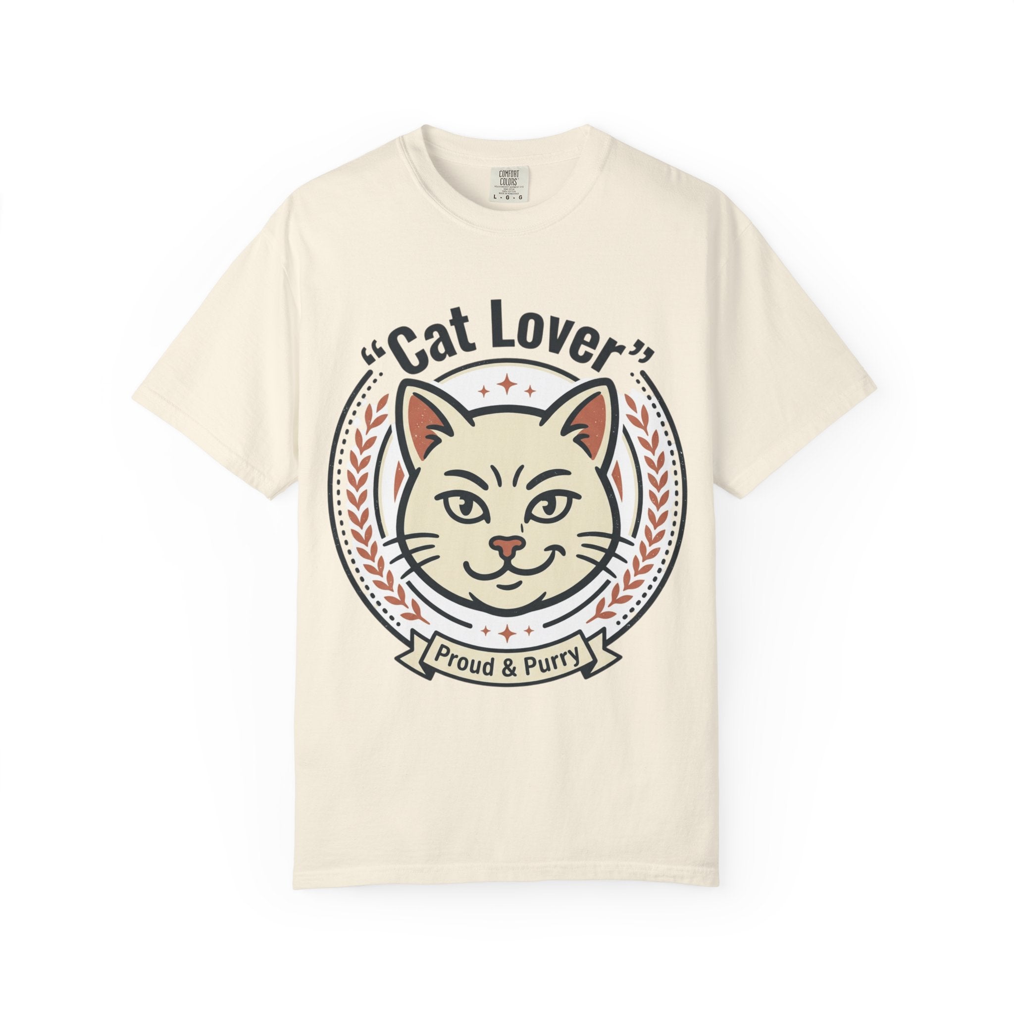 Cat Lover T-Shirt — "Proud & Purry" Retro Cat Graphic Tee