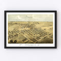 Vintage Map of Centralia, Illinois 1867