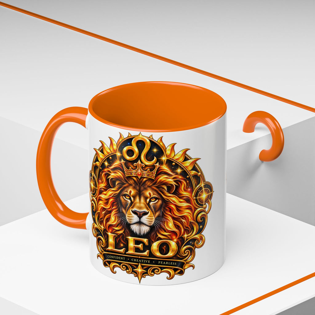 Leo Zodiac Lion Coffee Mug — Astrological Birthday Gift (11/15oz)