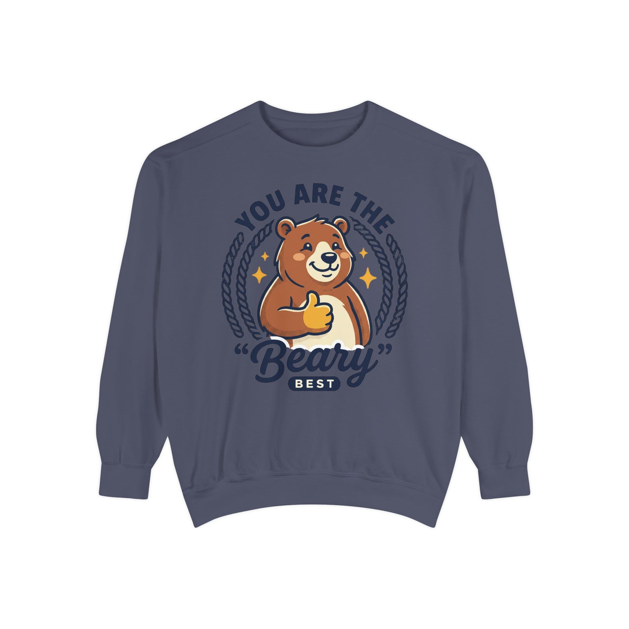 You Are The Beary Best Sweatshirt — Cute Thumbs-Up Bear Graphic