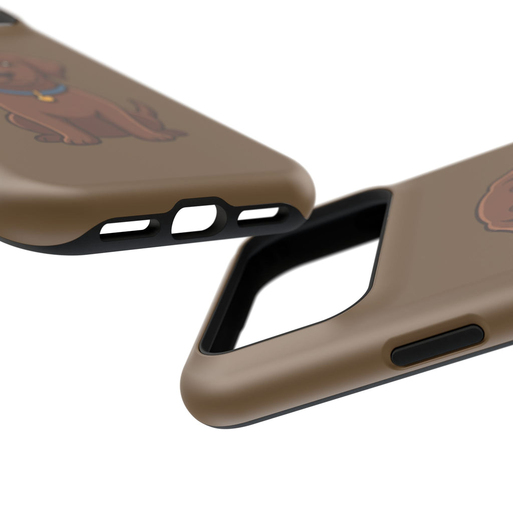 Chocolate Labrador Phone Case — Cute Dog Impact‑Resistant iPhone Cover