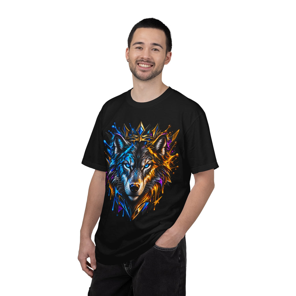 Wolf Head Graphic T-Shirt — Colorful Splash Art Tee