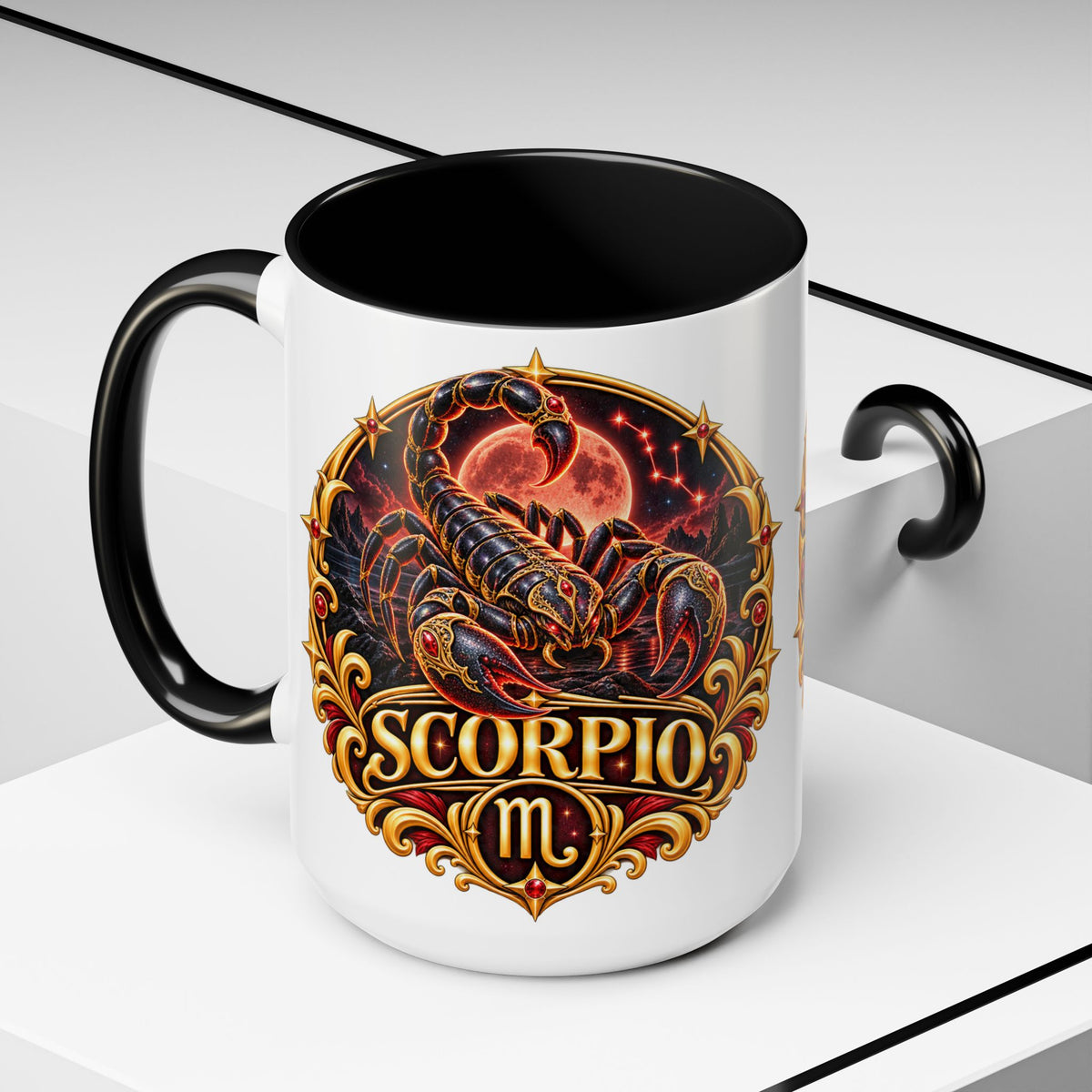 Scorpio Zodiac Coffee Mug — Bold Scorpion Astrology Design (11/15oz)