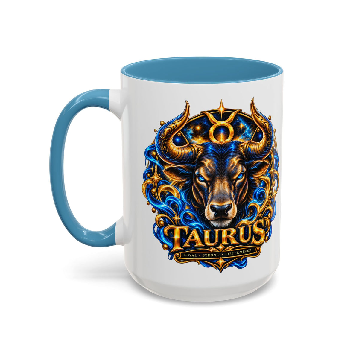 Taurus Coffee Mug — Zodiac Bull Accent Mug (11/15oz)