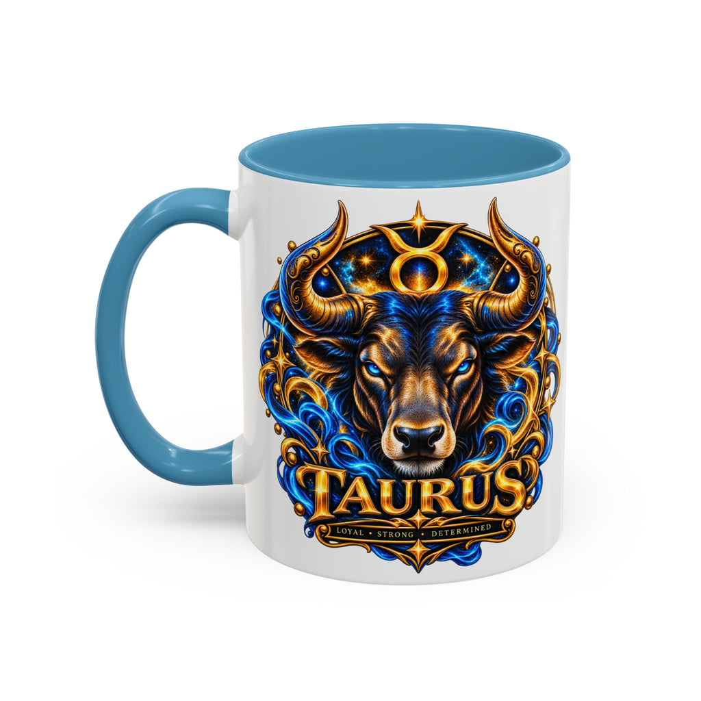 Taurus Coffee Mug — Zodiac Bull Accent Mug (11/15oz)