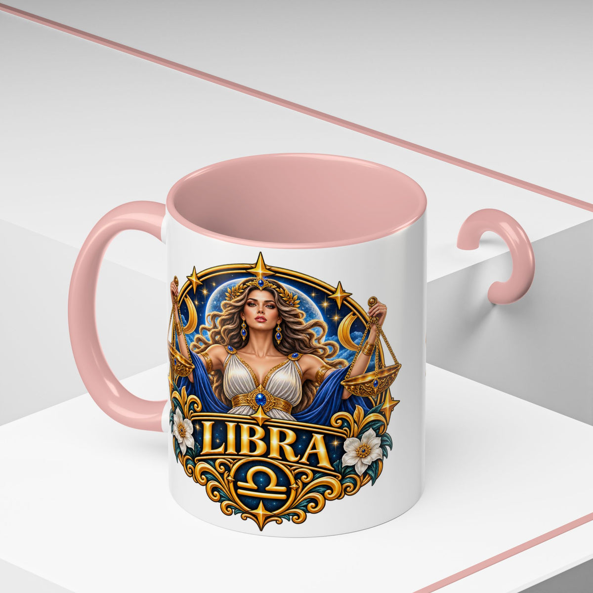 Libra Zodiac Coffee Mug – Elegant Horoscope Astrology Gift (11/15oz)