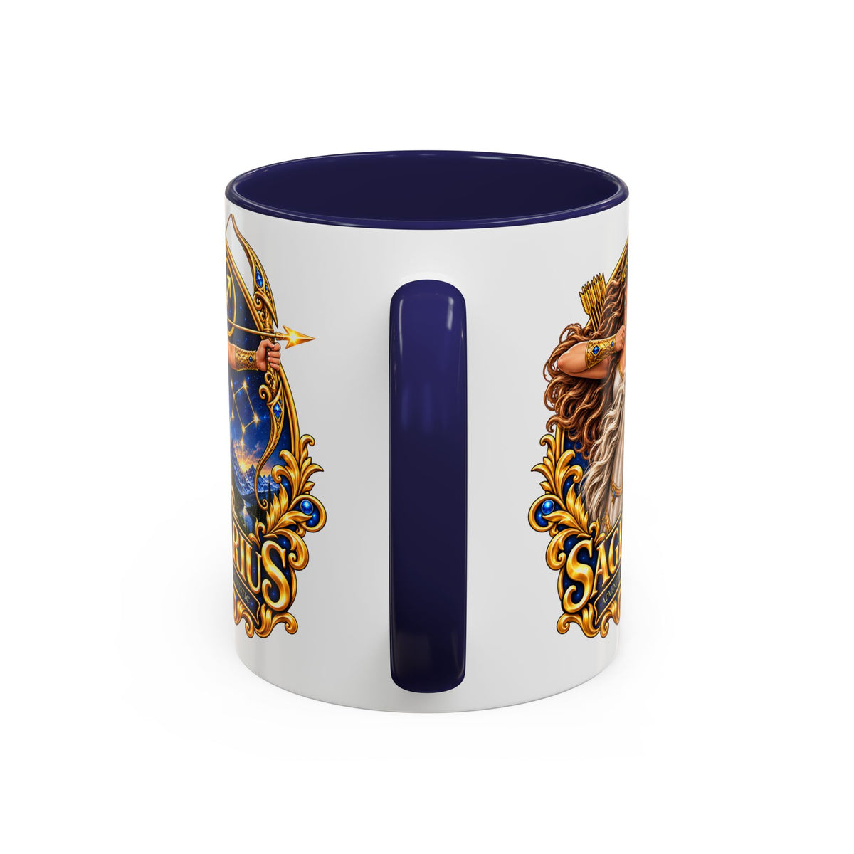 Sagittarius Accent Coffee Mug — Zodiac Archer Design (11/15oz)