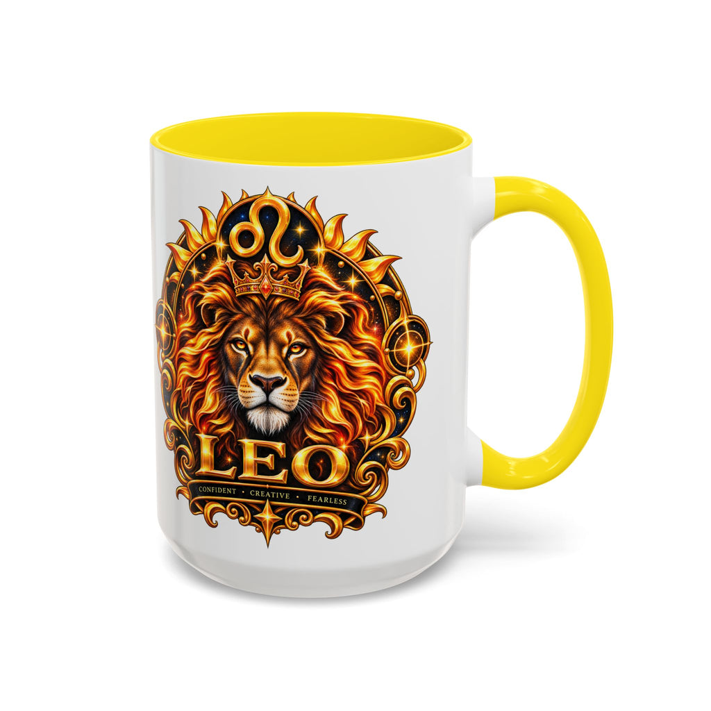 Leo Zodiac Lion Coffee Mug — Astrological Birthday Gift (11/15oz)