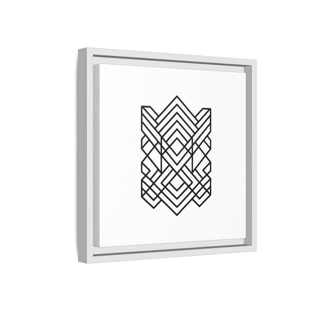 Framed Geometric Art Canvas