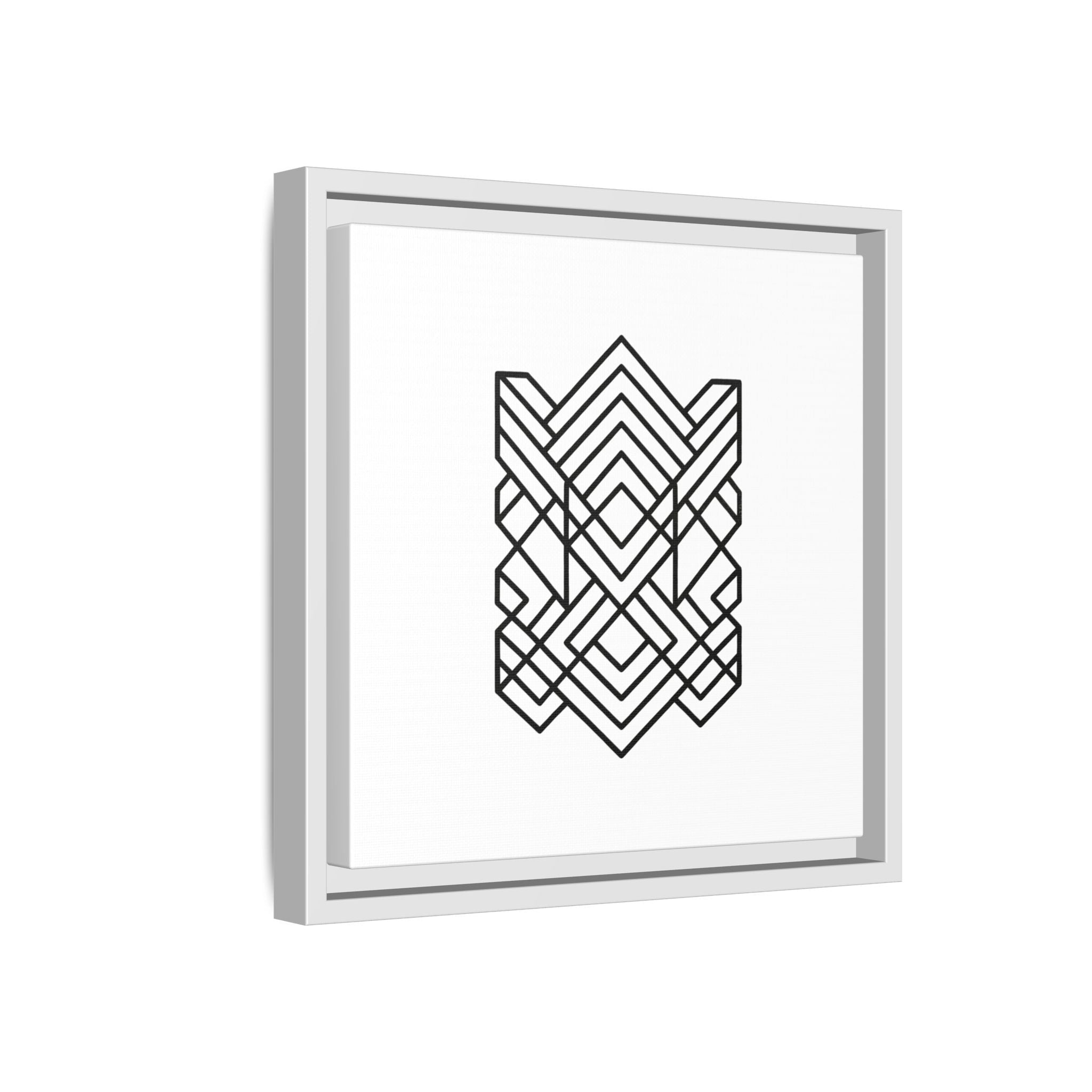 Framed Geometric Art Canvas