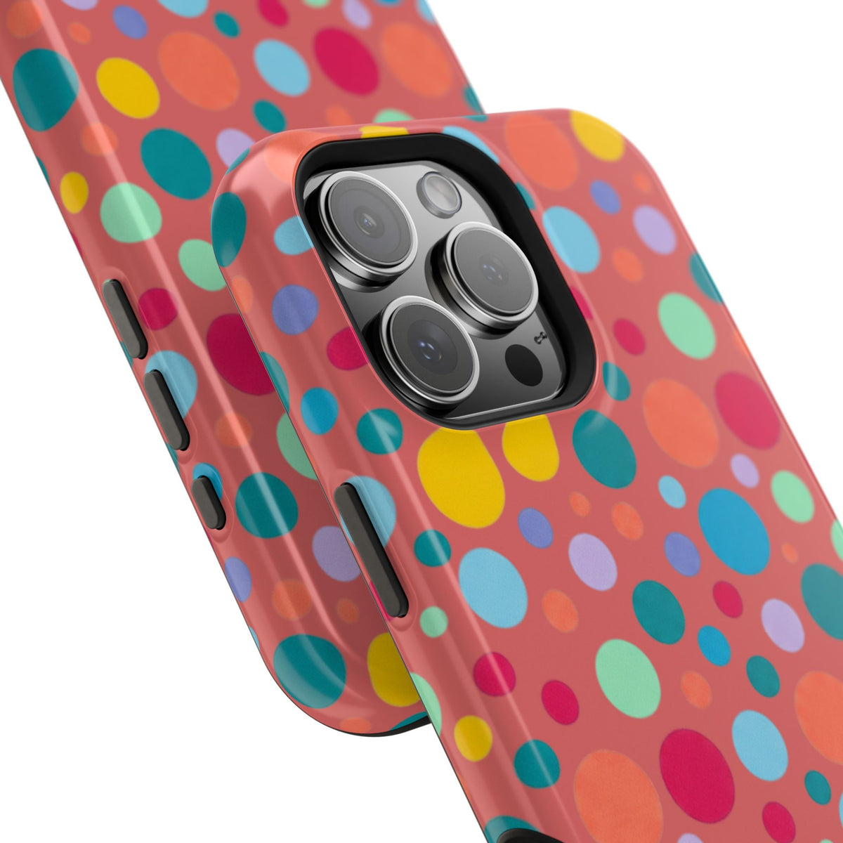Colorful Polka Dot Magnetic Phone Case — Impact-Resistant, Vibrant Retro Dots