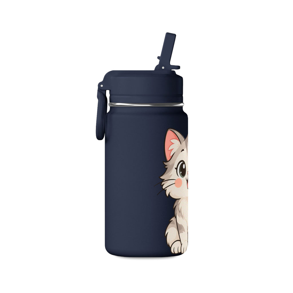 Cute Kitten Mini Water Bottle, 14oz