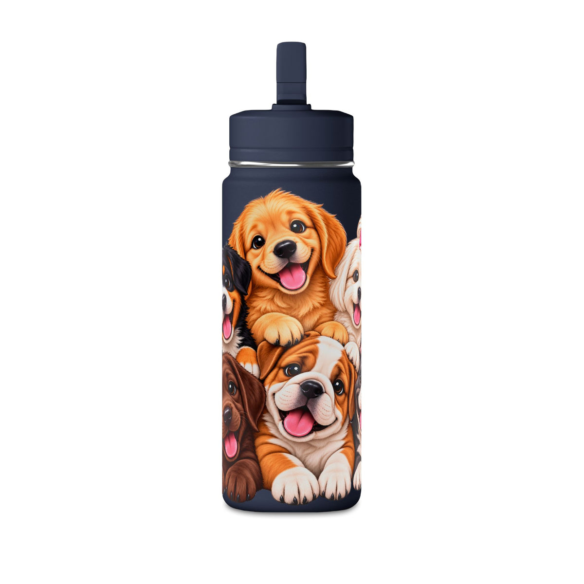 Dog Lover Water Bottle – 20oz Puppy Pack Design