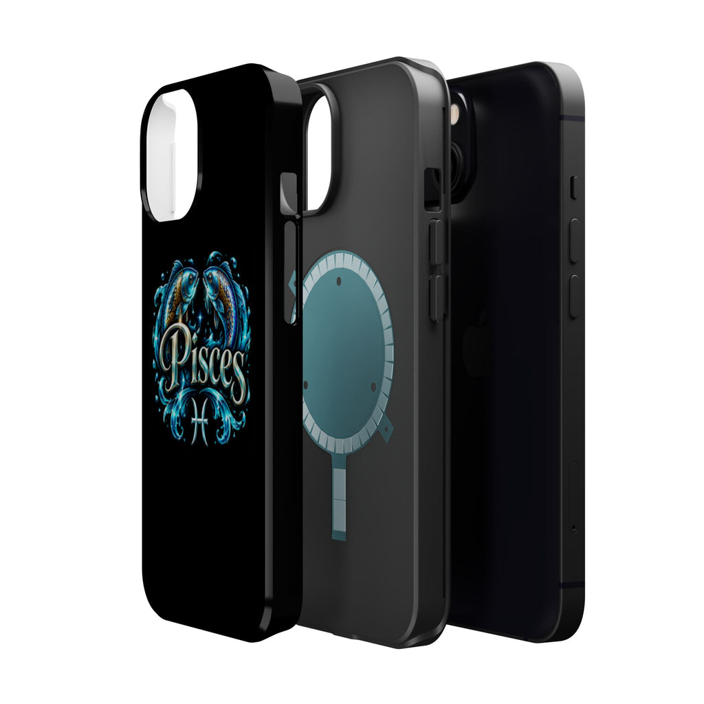 Pisces Magnetic Impact-Resistant Phone Case — Zodiac Fish Astrology Design