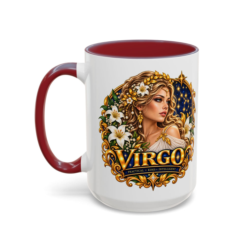 Virgo Zodiac Coffee Mug — Astrology Gift Mug (11/15oz)
