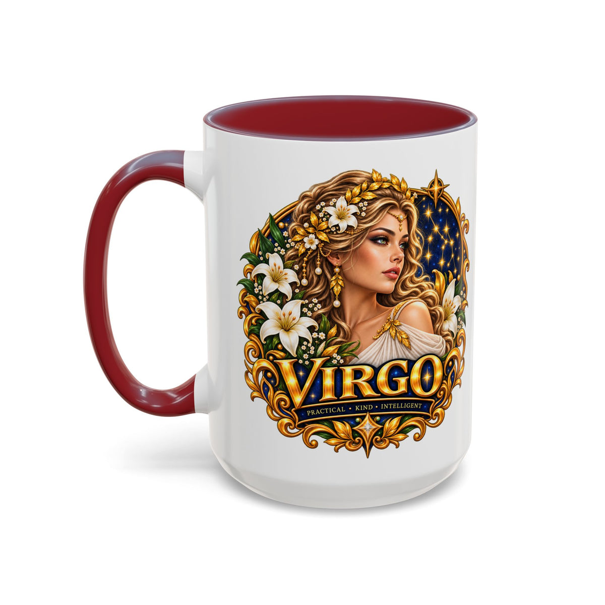 Virgo Zodiac Coffee Mug — Astrology Gift Mug (11/15oz)