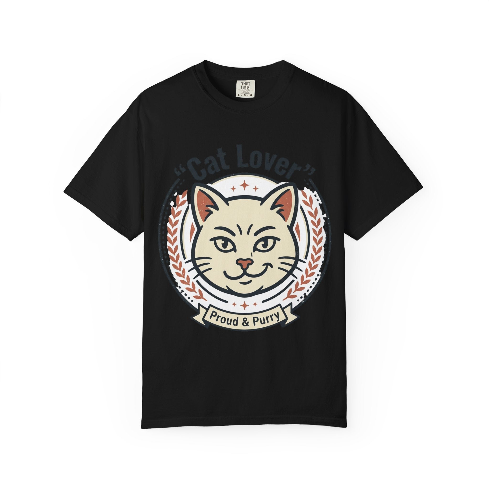 Cat Lover T-Shirt — "Proud & Purry" Retro Cat Graphic Tee