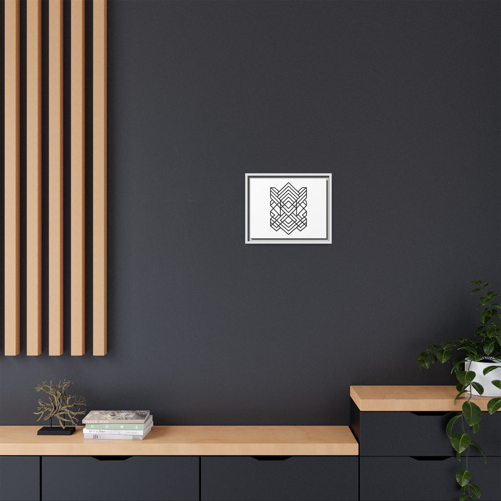 Framed Geometric Art Canvas