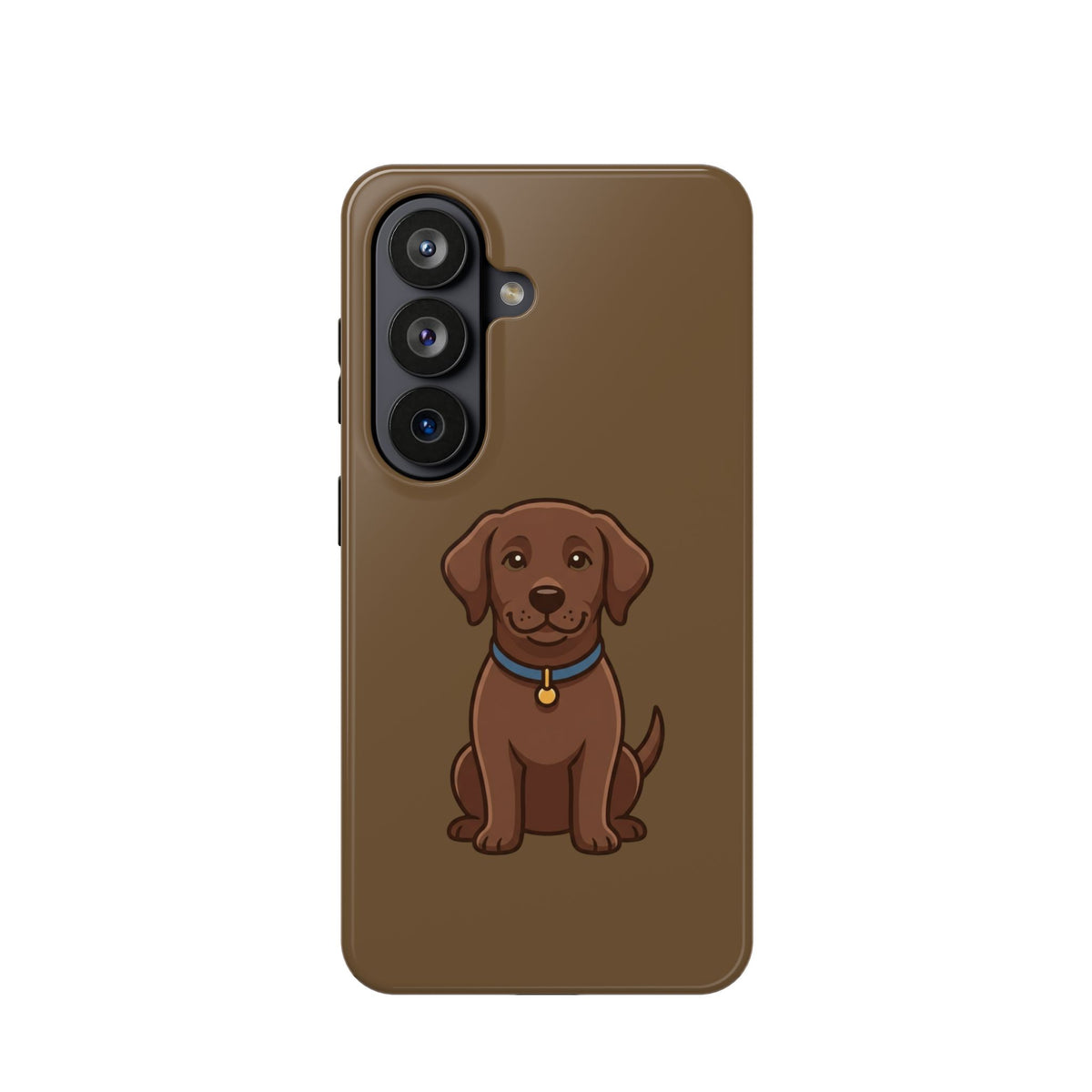 Chocolate Labrador Phone Case — Cute Dog Impact‑Resistant iPhone Cover