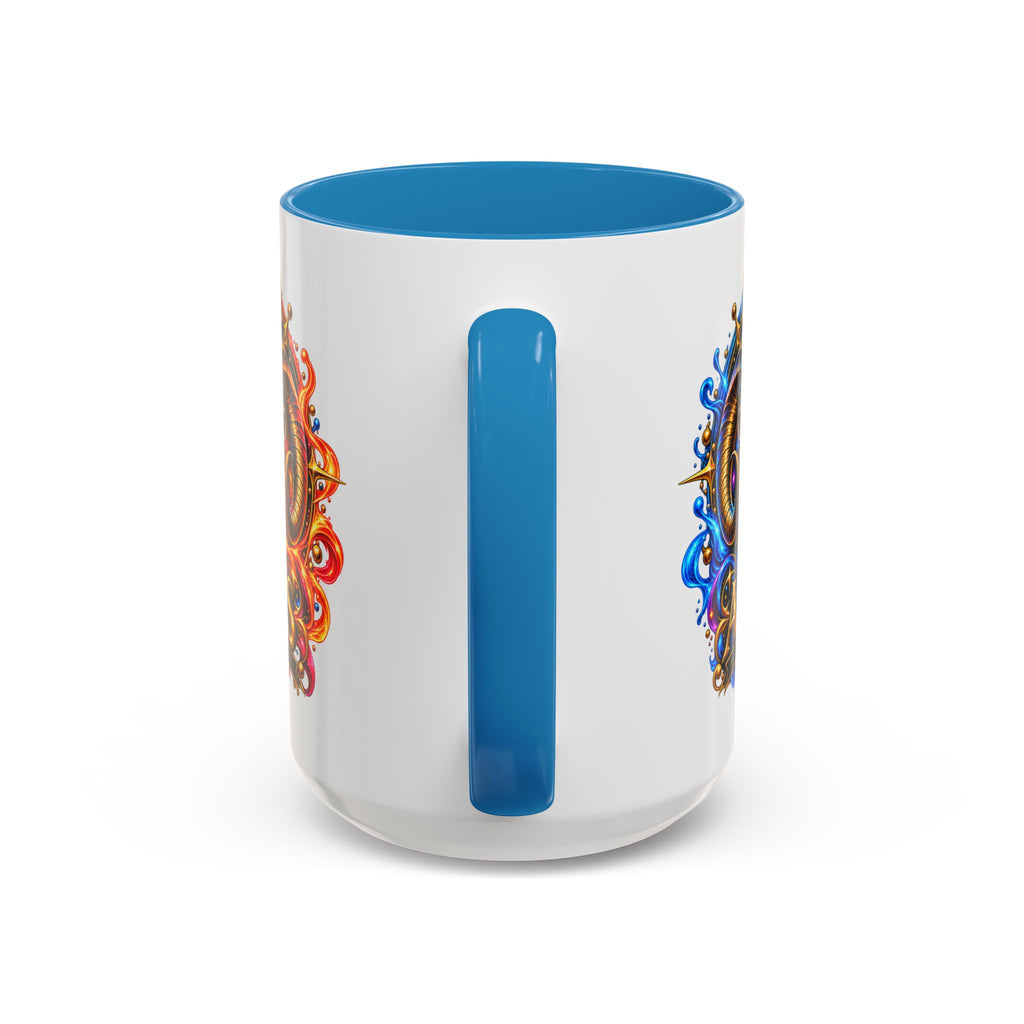 Aries Zodiac Coffee Mug — Colorful Ram Astrology Accent Mug (11/15oz)