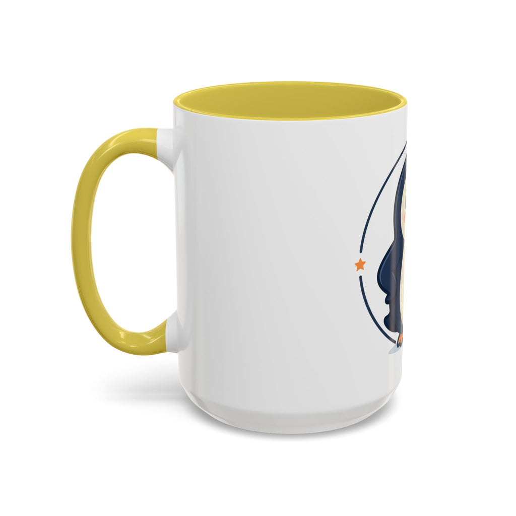 Cute Waving Penguin Mug | 11oz or 15oz Colorful Ceramic