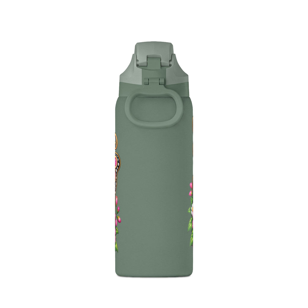 Floral Butterfly Insulated Water Bottle 32oz