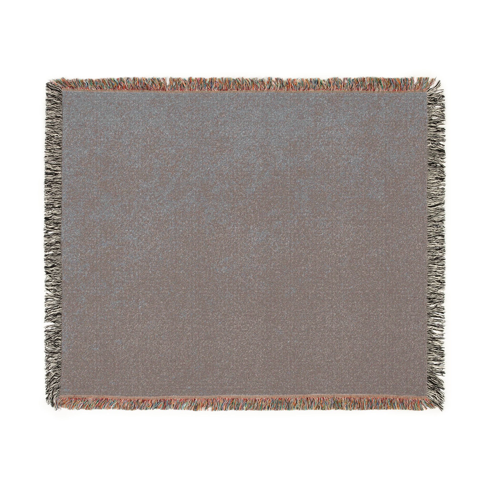 Solid Neutral Fringe Woven Blanket | Cozy Throw, Textured Weave