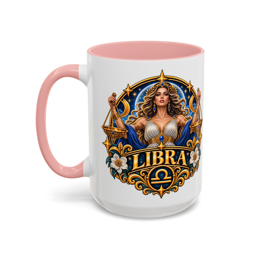 Libra Zodiac Coffee Mug – Elegant Horoscope Astrology Gift (11/15oz)